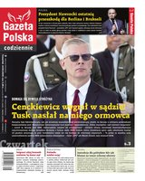 okłada najnowszego numeru Gazeta Polska Codziennie