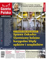 okłada najnowszego numeru Gazeta Polska Codziennie