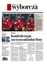 okłada najnowszego numeru Gazeta Wyborcza - Warszawa