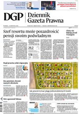 okłada najnowszego numeru Dziennik Gazeta Prawna