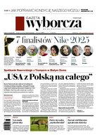 okłada najnowszego numeru Gazeta Wyborcza - Warszawa