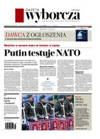 okłada najnowszego numeru Gazeta Wyborcza - Warszawa