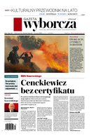 widok pierwszej strony Gazeta Wyborcza - Warszawa