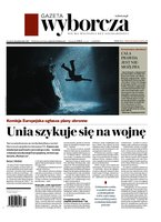 okłada najnowszego numeru Gazeta Wyborcza - Warszawa