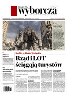 okłada najnowszego numeru Gazeta Wyborcza - Warszawa