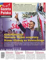 okłada najnowszego numeru Gazeta Polska Codziennie