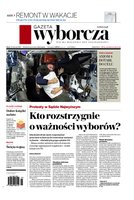 okłada najnowszego numeru Gazeta Wyborcza - Warszawa