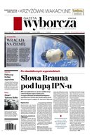 okłada najnowszego numeru Gazeta Wyborcza - Warszawa