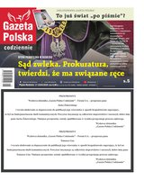widok pierwszej strony Gazeta Polska Codziennie