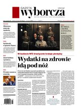 okłada najnowszego numeru Gazeta Wyborcza - Warszawa