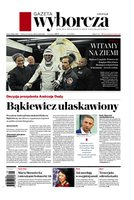 okłada najnowszego numeru Gazeta Wyborcza - Warszawa