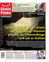 okłada najnowszego numeru Gazeta Polska Codziennie