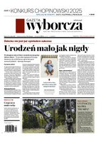 okłada najnowszego numeru Gazeta Wyborcza - Warszawa