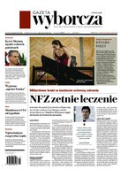 okłada najnowszego numeru Gazeta Wyborcza - Warszawa
