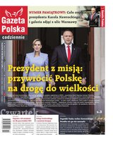 okłada najnowszego numeru Gazeta Polska Codziennie