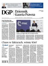 okłada najnowszego numeru Dziennik Gazeta Prawna