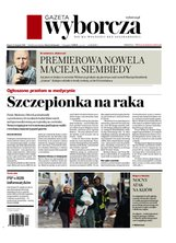 okłada najnowszego numeru Gazeta Wyborcza - Warszawa