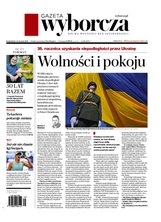 okłada najnowszego numeru Gazeta Wyborcza - Warszawa
