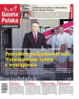 okłada najnowszego numeru Gazeta Polska Codziennie