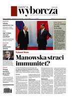 okłada najnowszego numeru Gazeta Wyborcza - Warszawa