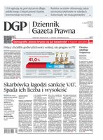 okłada najnowszego numeru Dziennik Gazeta Prawna