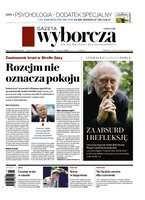 okłada najnowszego numeru Gazeta Wyborcza - Warszawa