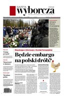 okłada najnowszego numeru Gazeta Wyborcza - Warszawa