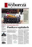 okłada najnowszego numeru Gazeta Wyborcza - Warszawa
