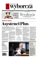 widok pierwszej strony Gazeta Wyborcza - Warszawa