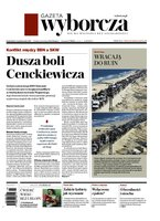 okłada najnowszego numeru Gazeta Wyborcza - Warszawa