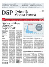 okłada najnowszego numeru Dziennik Gazeta Prawna