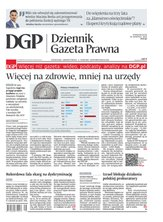 okłada najnowszego numeru Dziennik Gazeta Prawna