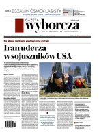 okłada najnowszego numeru Gazeta Wyborcza - Warszawa