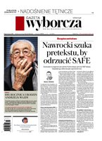 okłada najnowszego numeru Gazeta Wyborcza - Warszawa