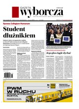 okłada najnowszego numeru Gazeta Wyborcza - Warszawa