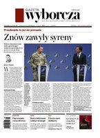 okłada najnowszego numeru Gazeta Wyborcza - Warszawa