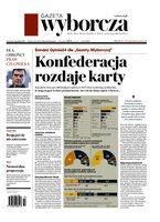okłada najnowszego numeru Gazeta Wyborcza - Warszawa