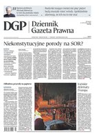 okłada najnowszego numeru Dziennik Gazeta Prawna