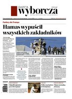 okłada najnowszego numeru Gazeta Wyborcza - Warszawa
