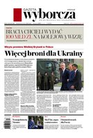 widok pierwszej strony Gazeta Wyborcza - Warszawa