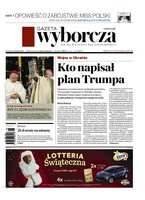 okłada najnowszego numeru Gazeta Wyborcza - Warszawa