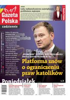 widok pierwszej strony Gazeta Polska Codziennie