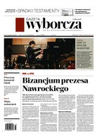 okłada najnowszego numeru Gazeta Wyborcza - Warszawa