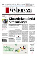 okłada najnowszego numeru Gazeta Wyborcza - Warszawa