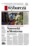 widok pierwszej strony Gazeta Wyborcza - Warszawa