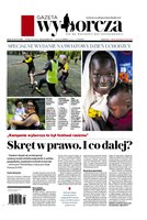 okłada najnowszego numeru Gazeta Wyborcza - Warszawa